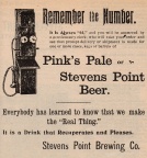 Stevens Point Brewery ad from 1903